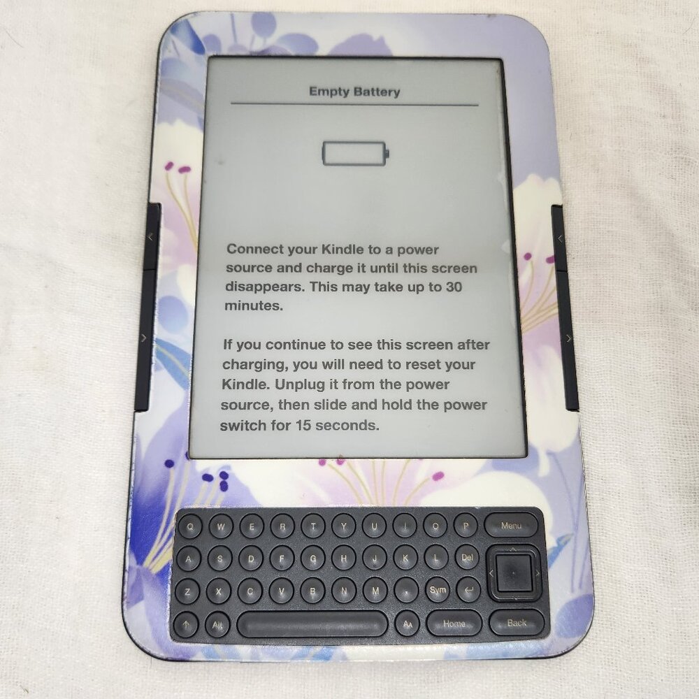 Amazon Kindle Floral Print 3rd Generation (Does Not Work)